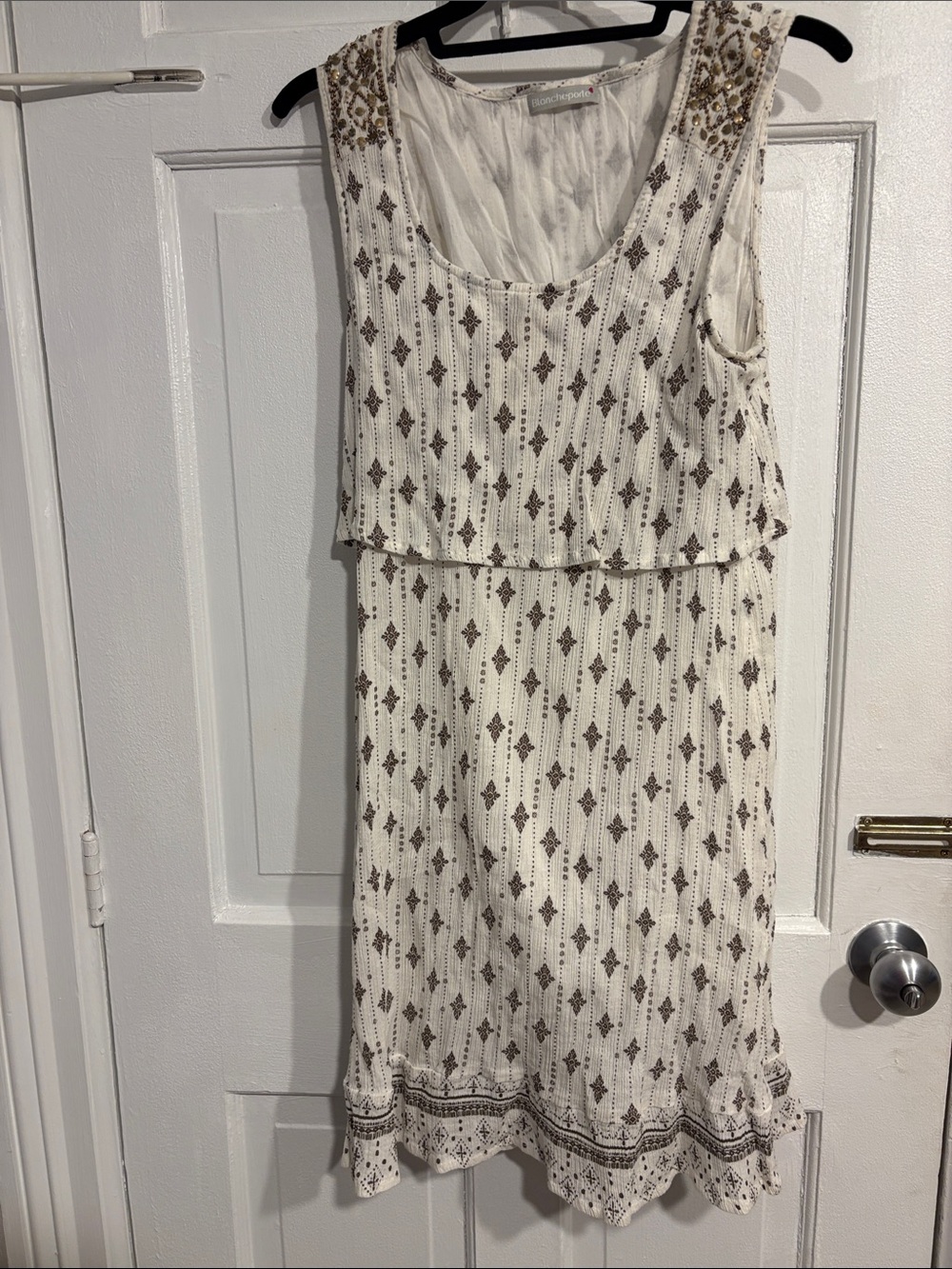 Gorgeous White Print Summer Dress